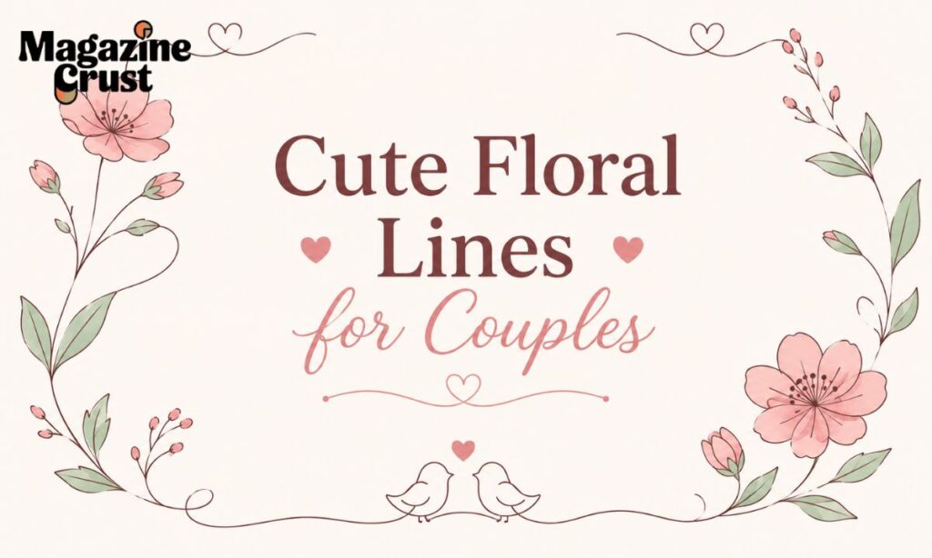 Cute Floral Lines for Couples