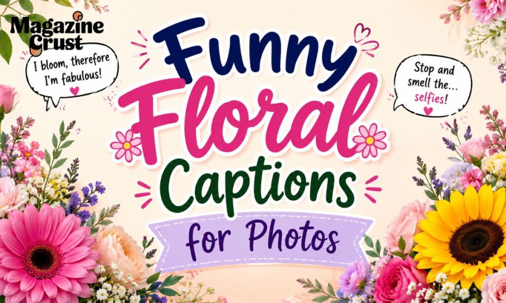 Funny Floral Captions for Photos